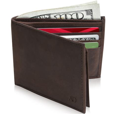 mens designer bifold wallet|best rfid bifold wallet men.